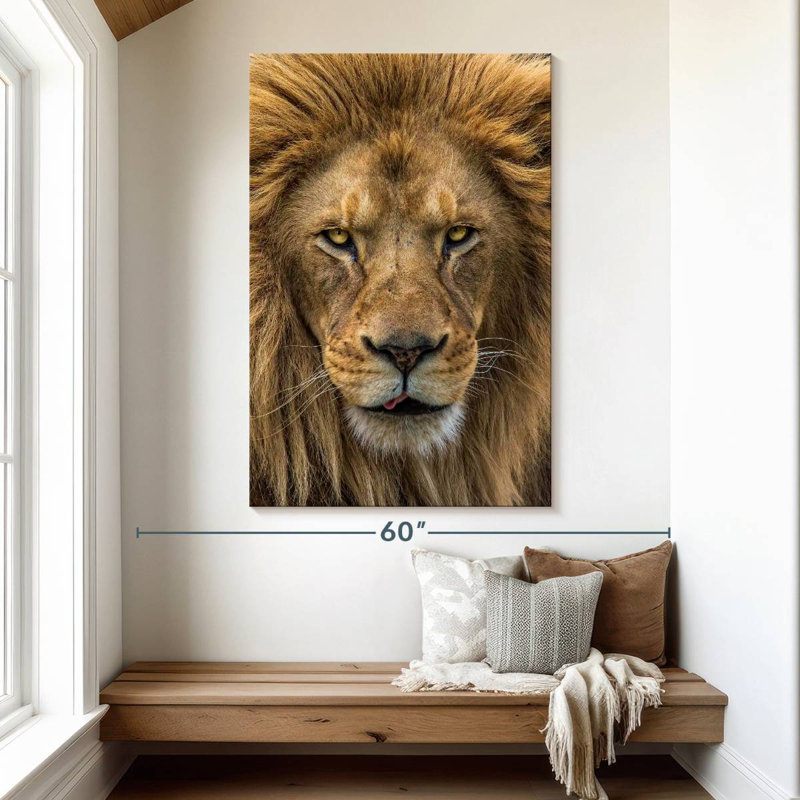Brampt Handsome Lion Head, 51" H x 34" W