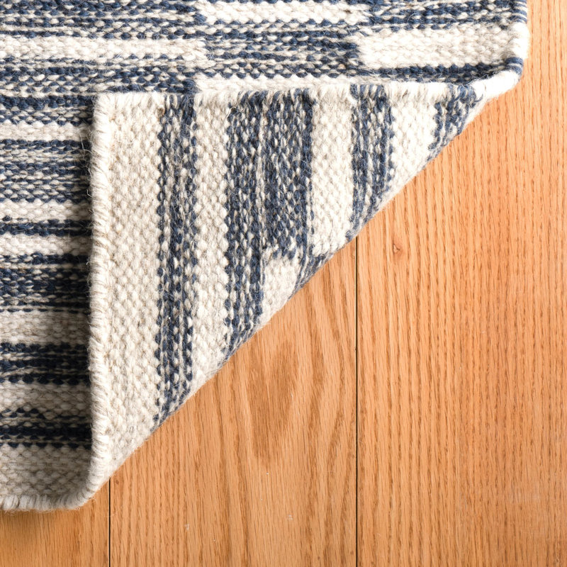 Heights Denim Handwoven Wool Rug, Rectangle 9'6" x 13'6"