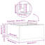 Acier patiné 31,50 x 31,50 x 15,75 po vidaXL-1601121625-1601121624