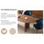 Petit bureau Mid-Century moderne en noyer