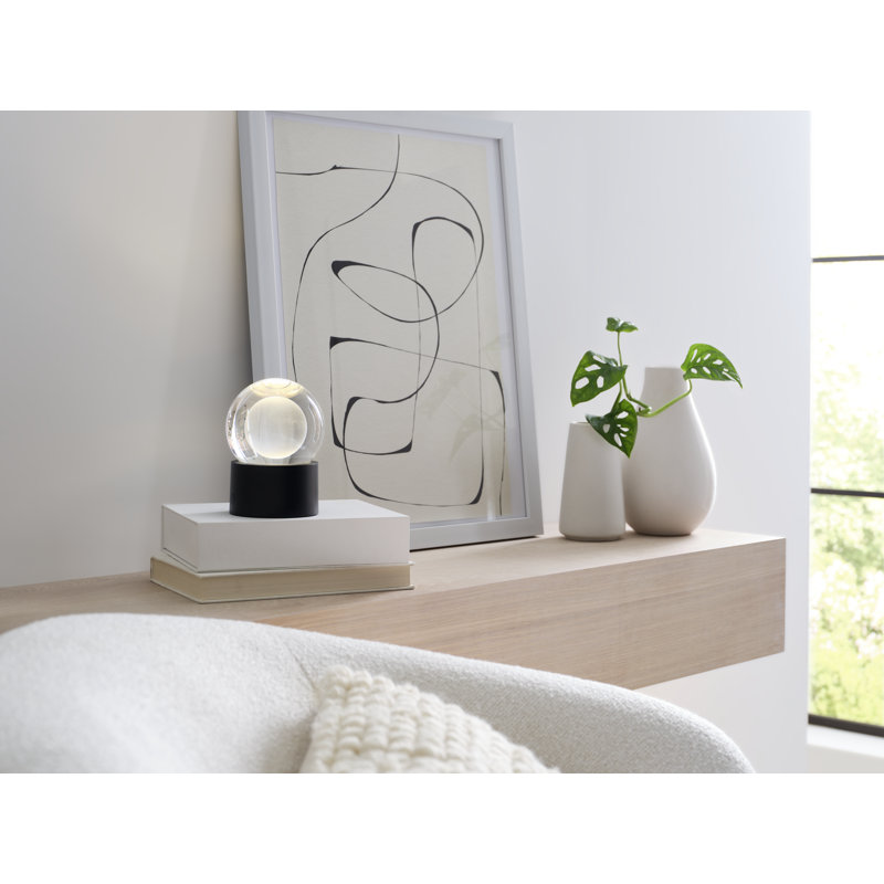 Mina Accent Rechargeable Table Lamp, Matte White