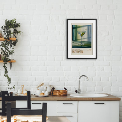 «Dry Martini on Surface», reproduction encadrée sous verre, design par Andreas Magnusson