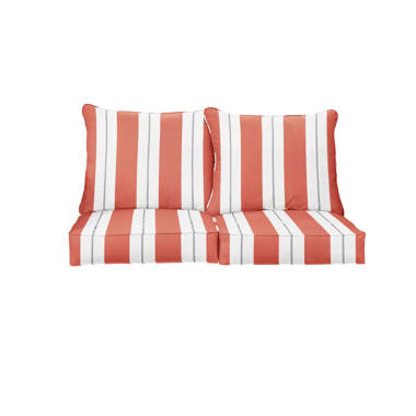 Fenna Indoor/Outdoor Seat/Back Cushion Sofa Set Birch Lane Size: 22.5 H x 67.5 W x 22.5 D