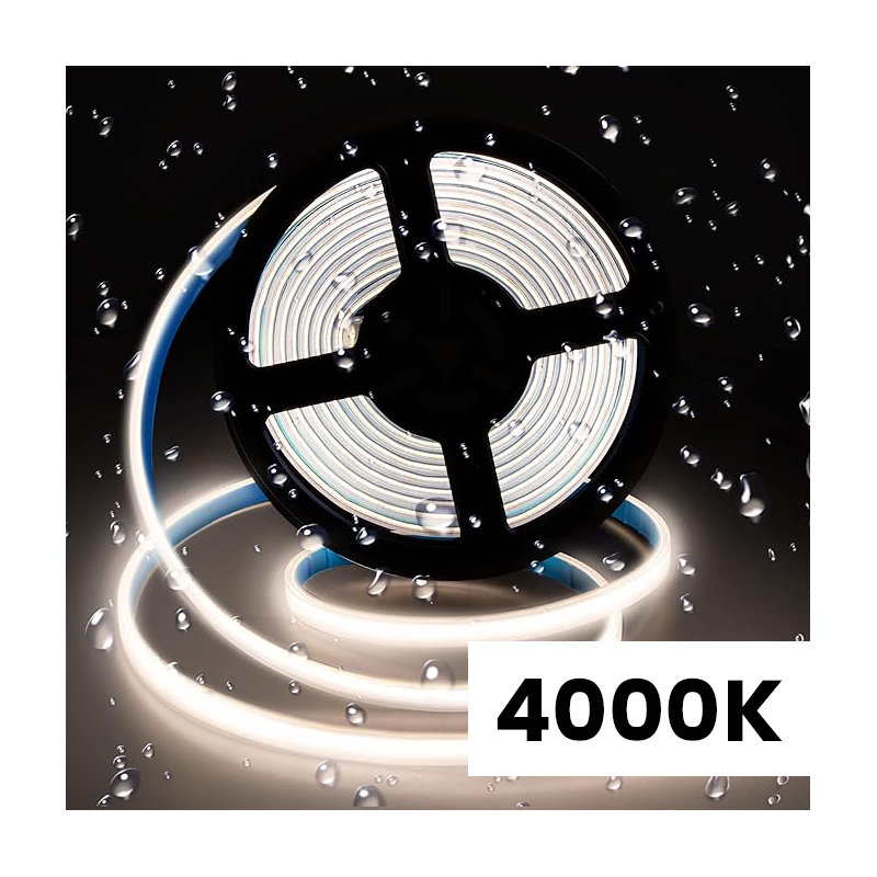 Bande DEL Cob, IP68, H 1 po x l 36 po x P 1 po, 4 000 K