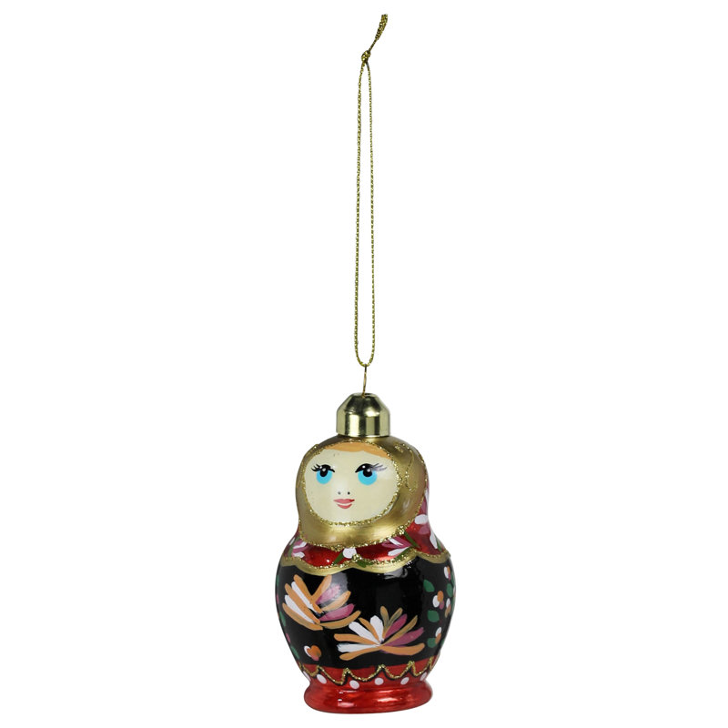 Ornement de poupée Matriochka, verre