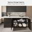 Îlot de cuisine 72 po avec rangement, armoire de cuisine avec coin salon-83844232-98298378