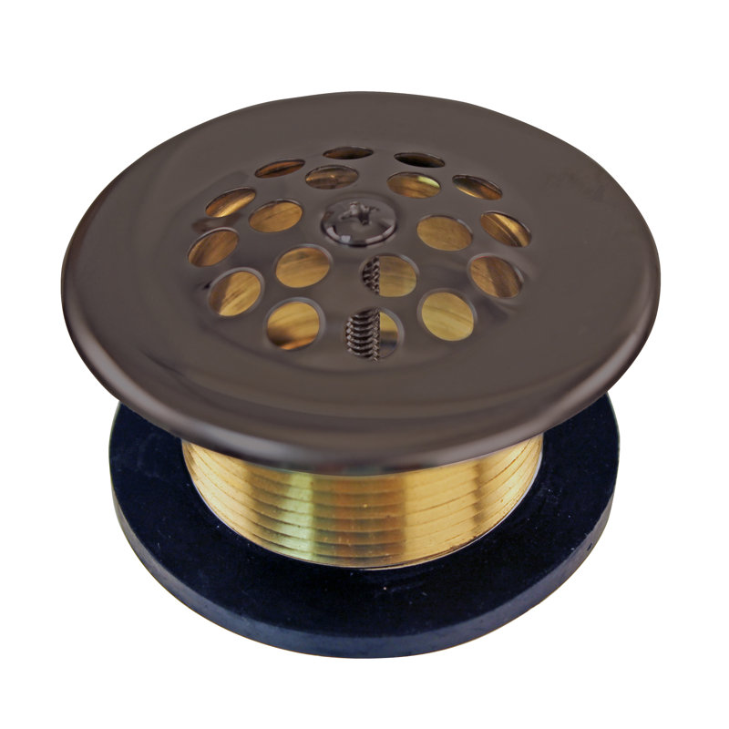 Crépine de baignoire à filet grossier de 1-1 / 2 po Westbrass, Laiton poli