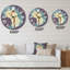Femme afro-américaine en robe de mariée magnifique - horloge murale moderne-60329435