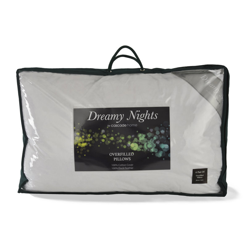 Duck Feather Plush Support Pillow