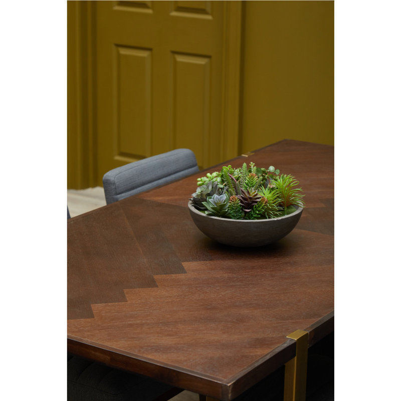 Jadynne Acacia Metal Base Dining Table