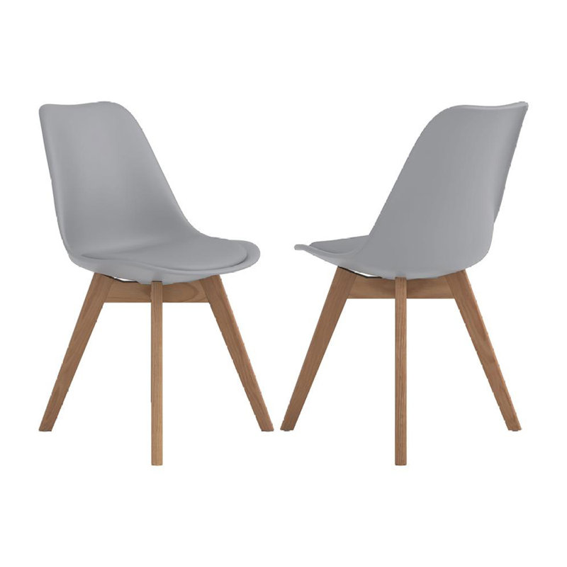 Ensemble de 2 chaises d'appoint en polypropylène