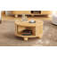 Table basse ronde cannelée 31,8 po avec rangement dissimulé-1256398172