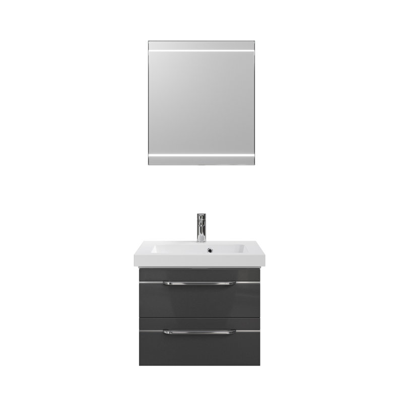 Balto Bathroom Furniture Suite, Dark black