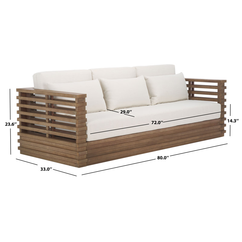 Priya 4-Piece Eucalyptus Outdoor Conversation Set