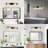 4-Light Dimmable Bathroom Vanity Light With Clear Shade