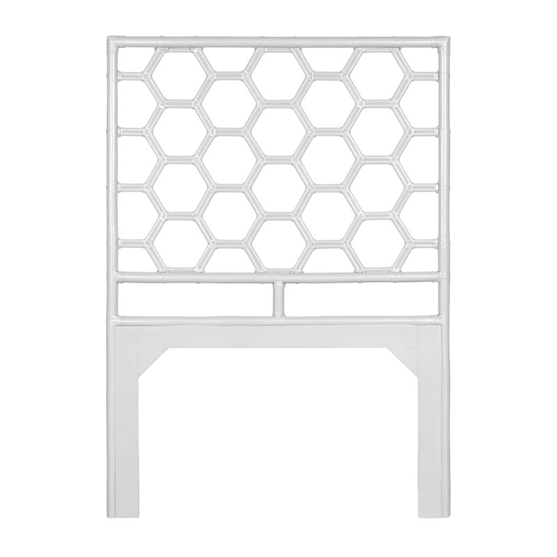 Lit plateforme Honeycomb, Blanc, Simple