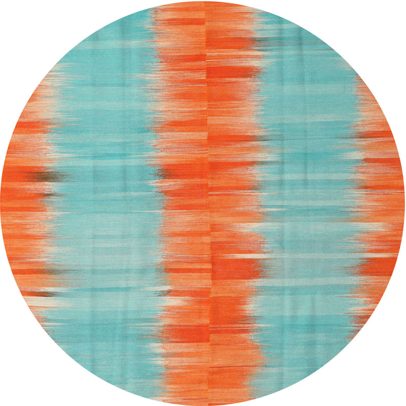 Arapaho Abstract Indoor Rug, Round 4'