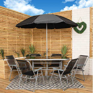  Rectangular 8 - Piece 6 - Person Outdoor Dining Set