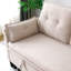 Canapé modulaire en L réversible avec rangement en L - coton, beige, bureau et appartement-832888608