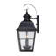 Lanterne murale d'extérieur en verre martelé à 2 ampoules H 18,5 po Merton-866344569