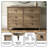 Aleana 46.2" W Traditional Brown 6-Drawer Double Dresser with Solid Wood Tapered Legs-1199378570