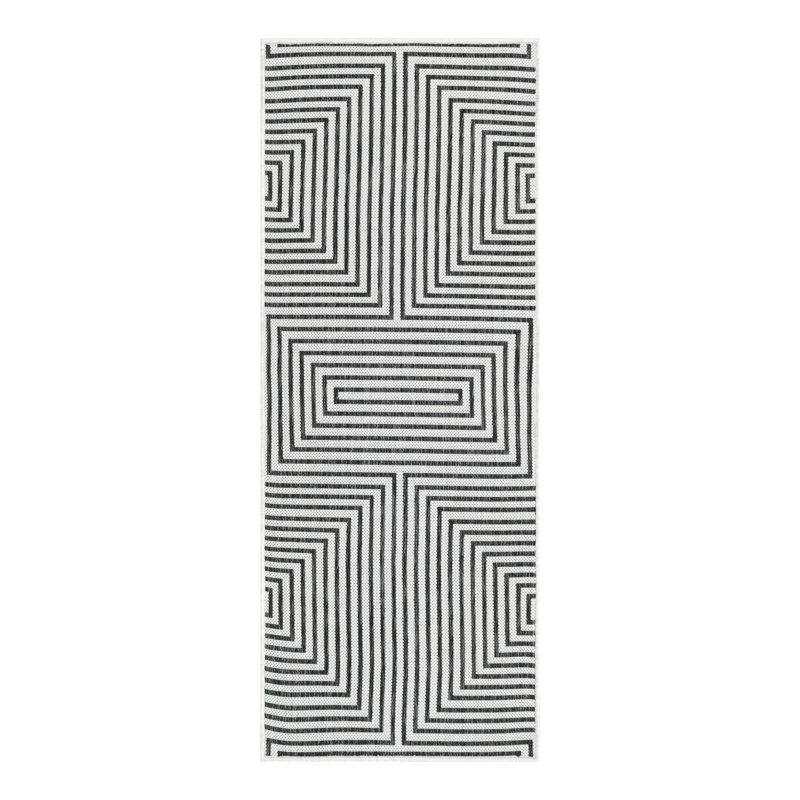 Geometric Indoor / Outdoor Rug, Runner 2' x 5'3"