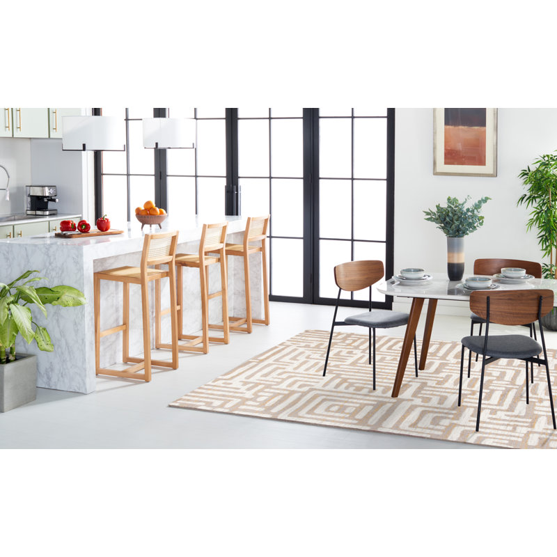Ailssa Performance Geometric Rug, Rectangle 6'7" x 9'2"