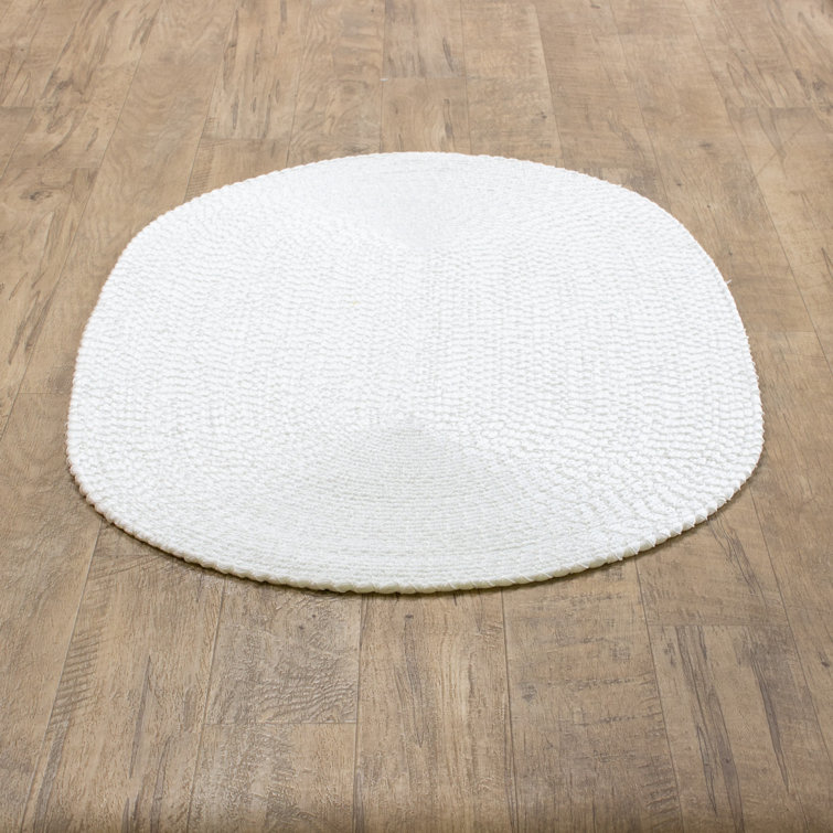 Solid Braided Farmhouse Performance Area Rug