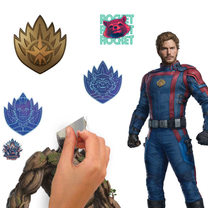Guardians of the Galaxy Multicolor Peel and Stick Wall Decals
