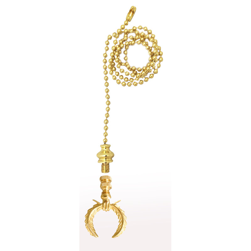 Laurel Wreath Finial Ceiling Fan Pull Chain