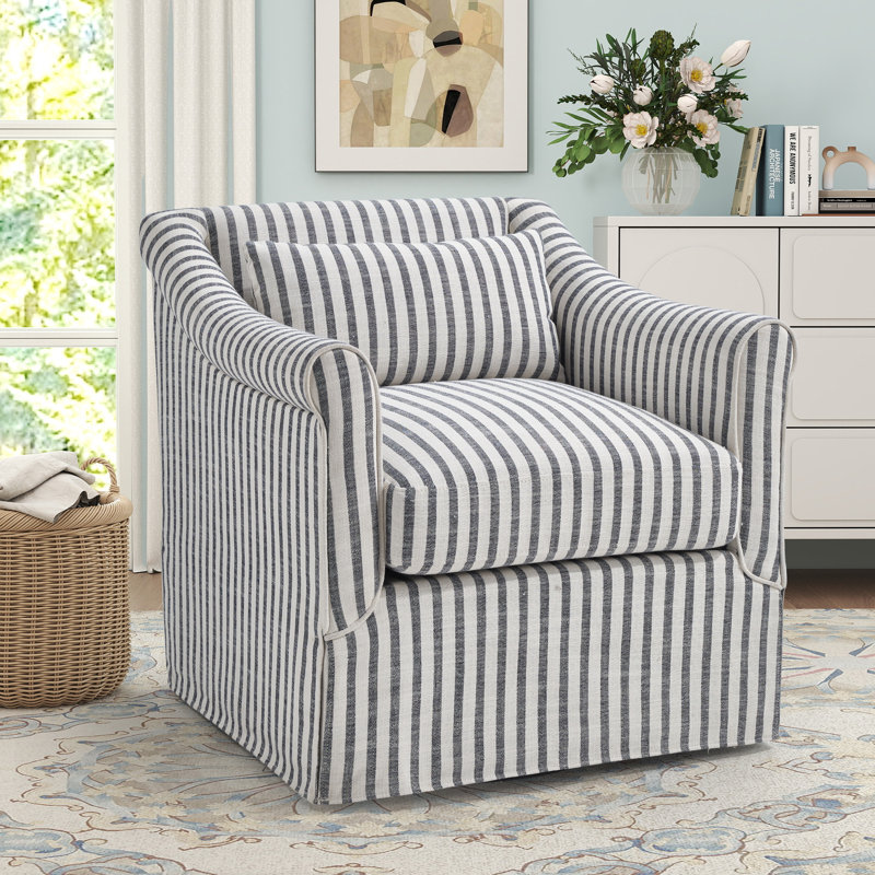 Fauteuil d'appoint avec accoudoirs lombaires 30 po, Bleu