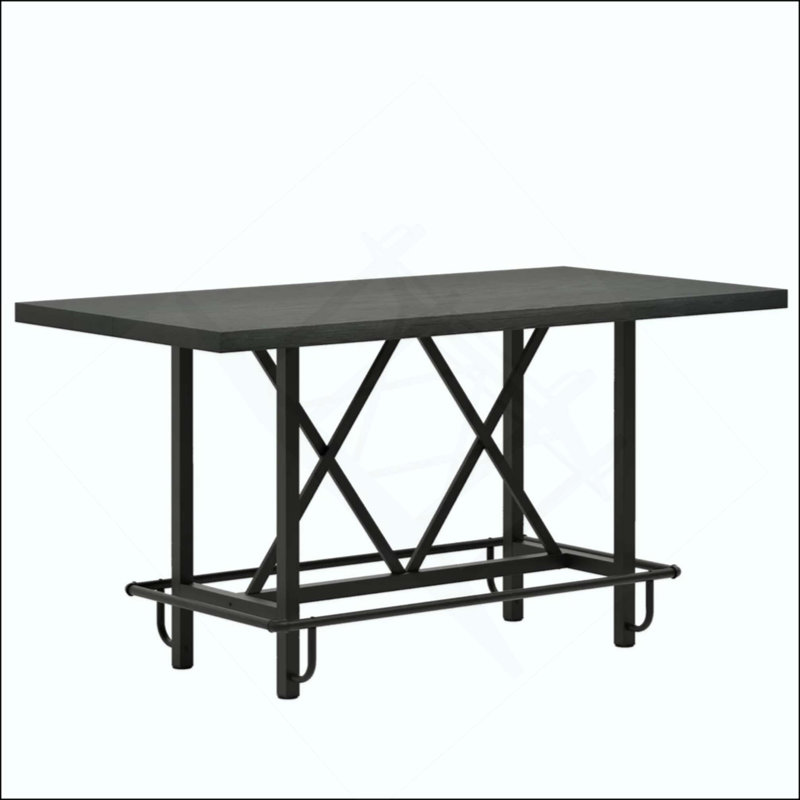 Table de bar, table de salle à manger, table de cuisine rectangulaire, table basse
