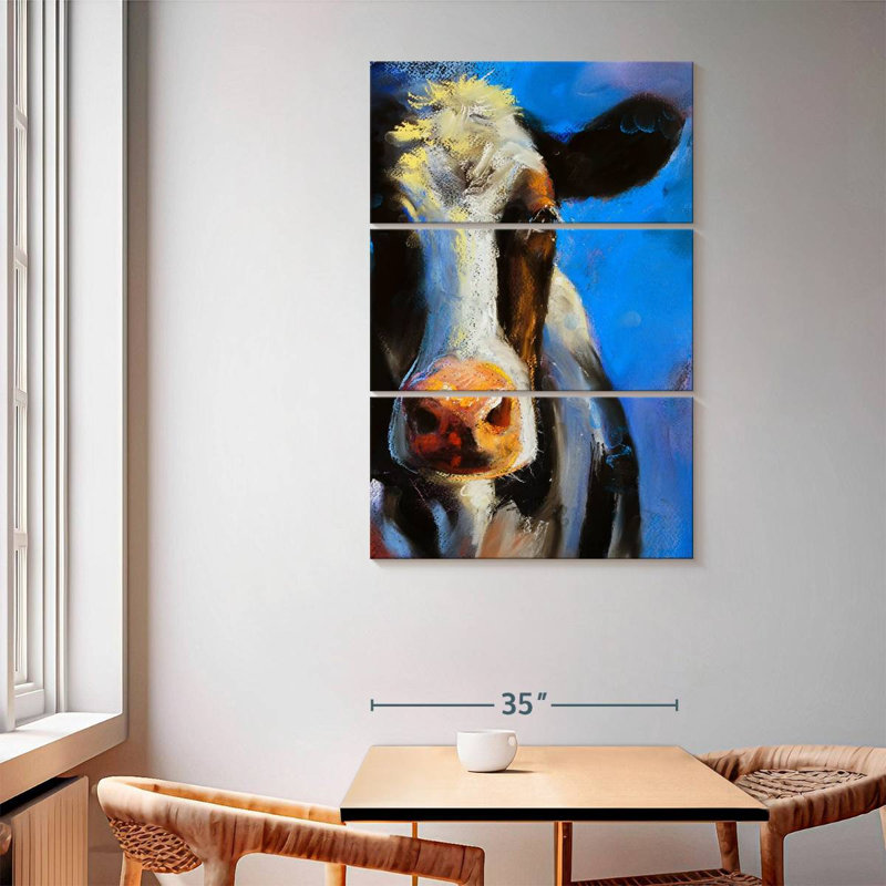 Brampt Cow Face, 65" H x 42" W