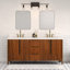 Sequoia 72 In. Double Sink Whitebrook Quartz Countertop Bath Vanity in Mango Wood With Chrome Faucet-469412030-444738822