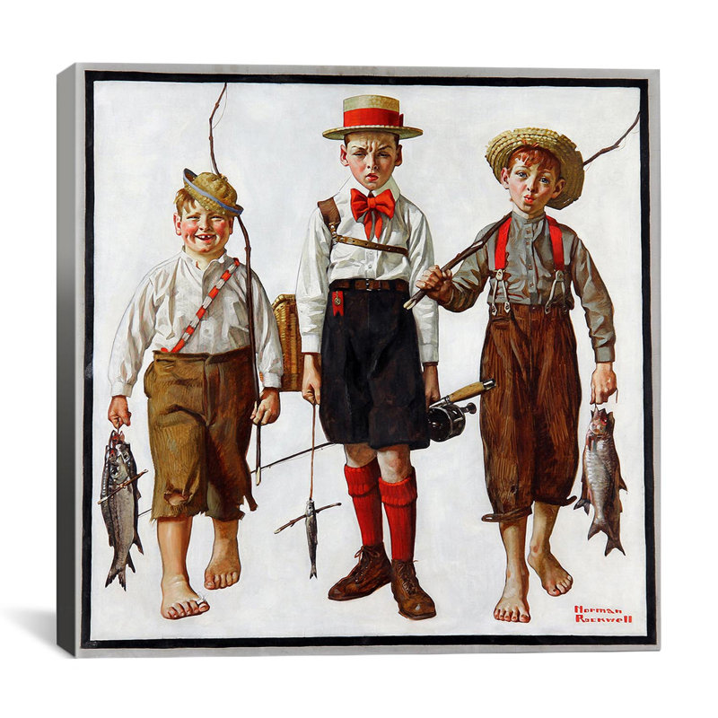 «The Catch» par Rihamna, reproduction d'art sur toile, H 12 po x l 12 po x P 1,5 po, Toile tendue, Pas de tapis