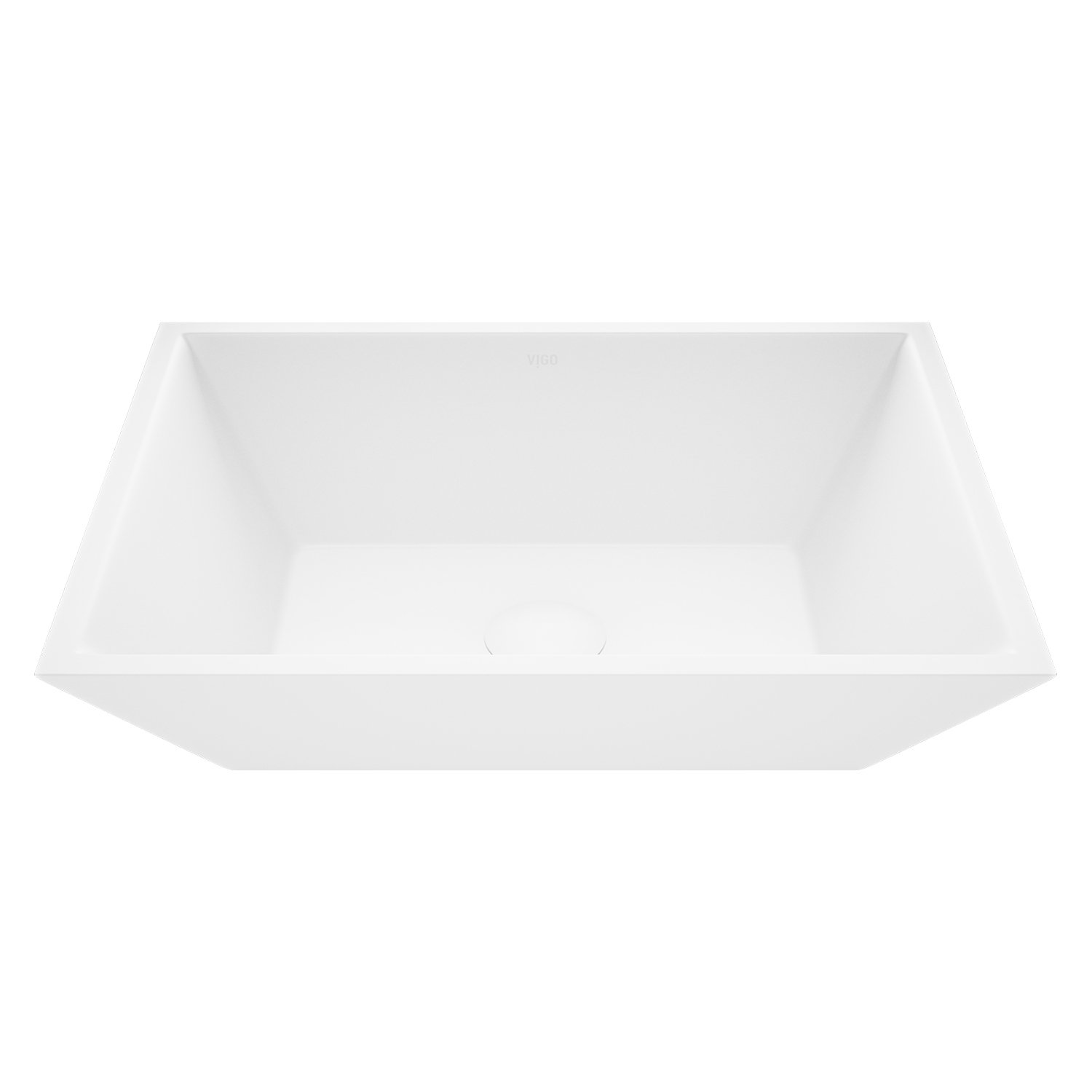 Vinca Rectangular Vessel Bathroom Sink