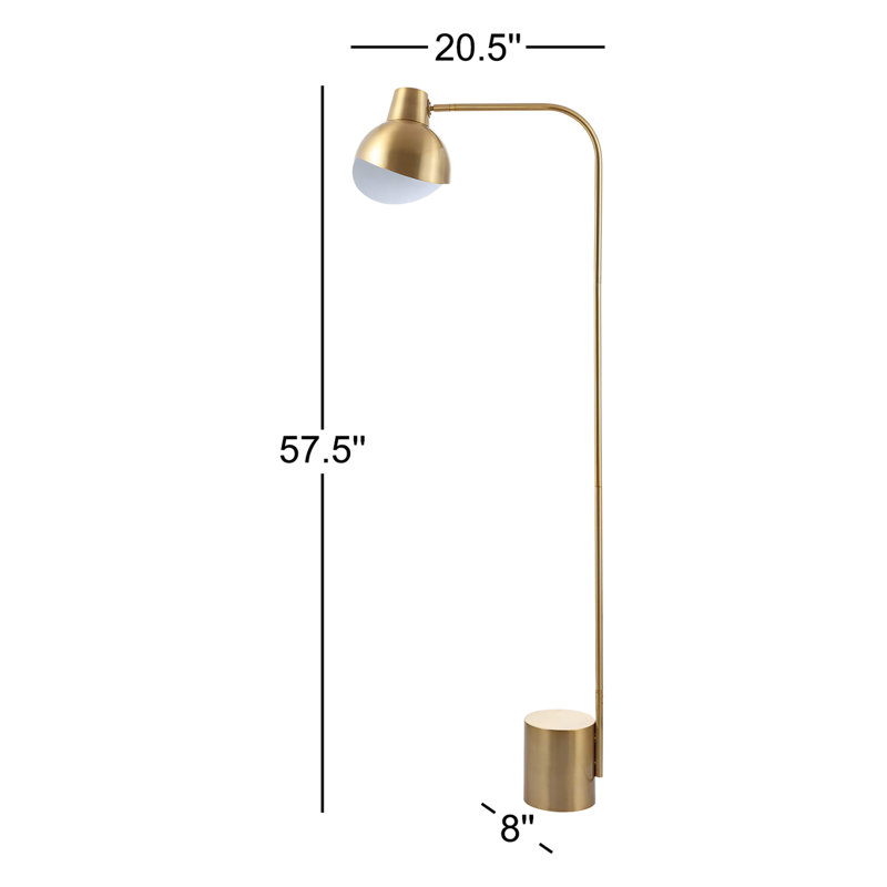 Lampe sur pied arquée 57,5 po Julissa