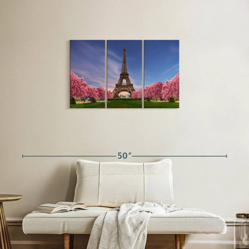 Rorry Eiffel Tower Spring Sunset, 20" H x 33" W
