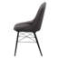 Ensemble de 2 chaises grises et noires à dossier capitonné