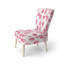 Chaise d'appoint pour filles à paillettes roses - Chaise d'appoint rose à pois scintillants-1683711962