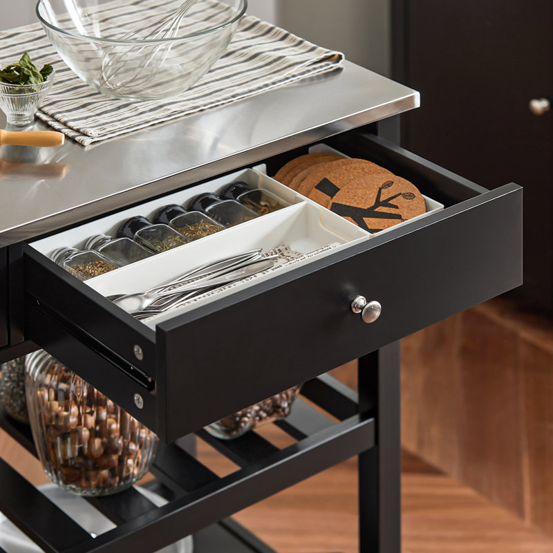 Blossom Kitchen Island, Black
