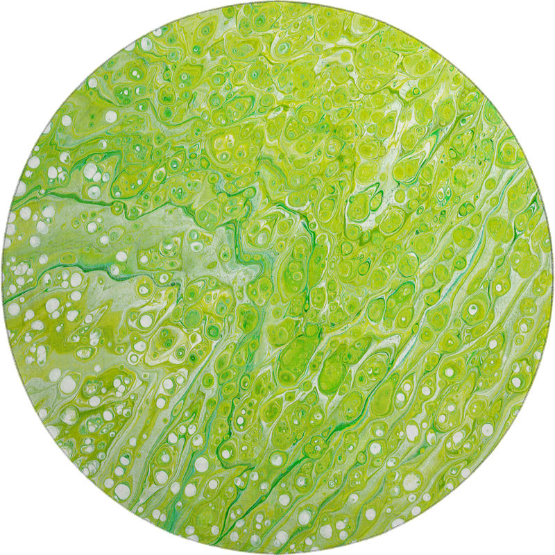 Premium Machine Washable Mayfield Clover Rug, Round 8'