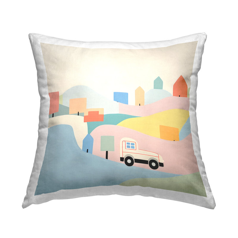 Coussin Pastel Imaginative Scene