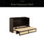 Grand lit escamotable, armoire en bois de pin avec décoration en rotin et tiroir de rangement-2014249962