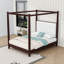 Canopy Bed with Upholstered Headboard-204673555-204673552