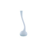 Frosted Corkscrew Floor Vase