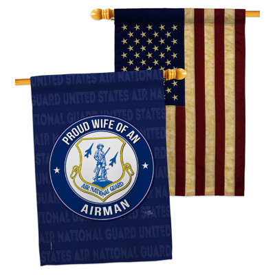 Drapeau de maison en polyester à 2 côtés 40 x 28 po