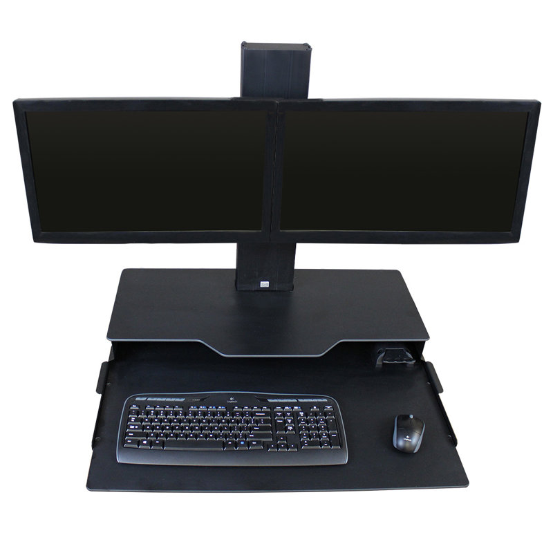 Hover Helium RightAngle Products Multi-Screen Single Screen Desktop mount Electronic Mount, Black