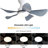 Kemp 29" 5-ABS-Blade Small Classic Ceiling Fan with LED Lights and Remote-407609322