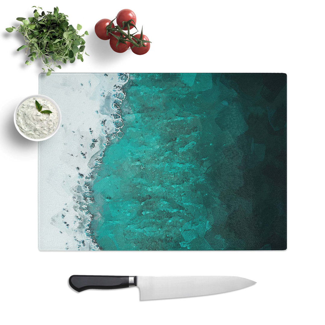 Glass Magic of The Waves in The Maldives in Abstract Chopping Board